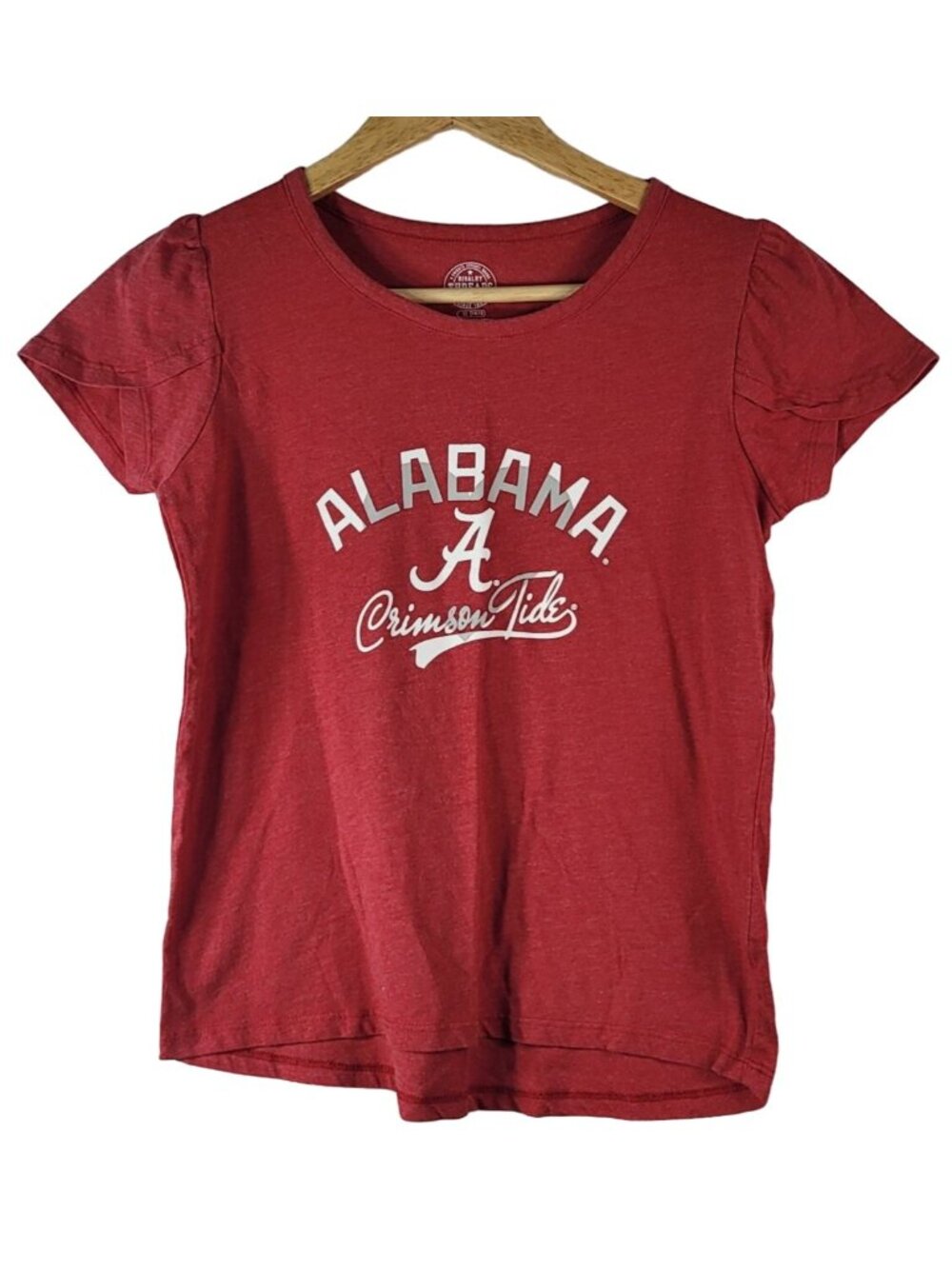University of Alabama Girls TShirt Red XL Crimson Tide Tulip Slv Rivalry Threads